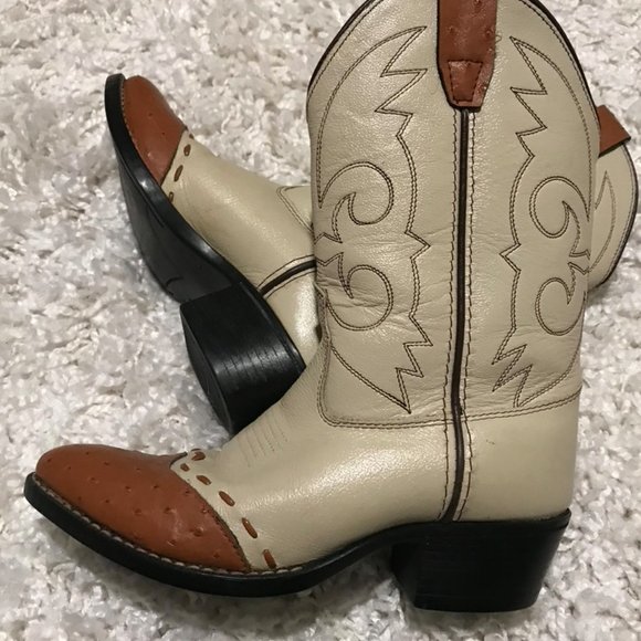 Genuine Leather Cowgirl Boots - Picture 2 of 8